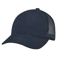 Load image into Gallery viewer, AJM Enzyme Washed Deluxe Chino Twill / Soft Polyester Mesh Cap Embroidered or Heat Press
