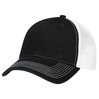 Load image into Gallery viewer, AJM Enzyme Washed Deluxe Chino Twill / Soft Polyester Mesh Cap Embroidered or Heat Press