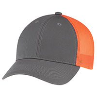 Load image into Gallery viewer, AJM Enzyme Washed Deluxe Chino Twill / Soft Polyester Mesh Cap Embroidered or Heat Press