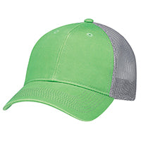 Load image into Gallery viewer, AJM Enzyme Washed Deluxe Chino Twill / Soft Polyester Mesh Cap Embroidered or Heat Press