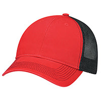 Load image into Gallery viewer, AJM Enzyme Washed Deluxe Chino Twill / Soft Polyester Mesh Cap Embroidered or Heat Press