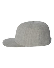 Load image into Gallery viewer, Yupoong Premium Flat Bill Snap Back Cap Embroidered or Heat Press