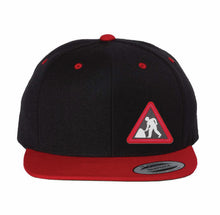Load image into Gallery viewer, Yupoong Premium Flat Bill Snap Back Cap Embroidered or Heat Press