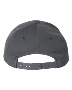 Yupoong Premium Curved Bill Snap Back Cap Embroidered or Heat Press