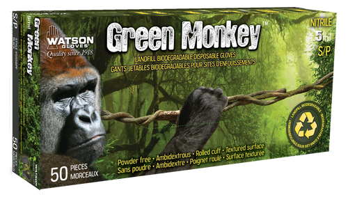 Watson Green Monkey Nitrle Gloves 50pk