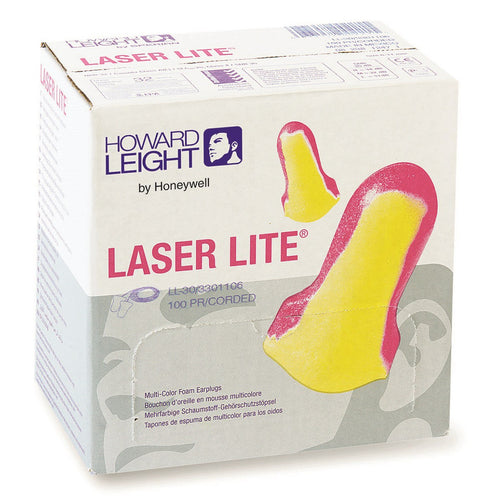 Laser Lite Multi-color Foam Uncorded Earplugs 200pair / box