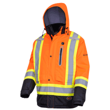 Load image into Gallery viewer, Pioneer Hi-Viz Orange Heated Insulated Safety Jacket