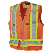 Load image into Gallery viewer, Pioneer Hi-Viz Surveyor&#39;s Safety Vest 150D Woven Twill Poly