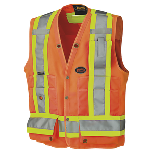 Pioneer Hi-Viz Surveyor's Safety Vest 150D Woven Twill Poly