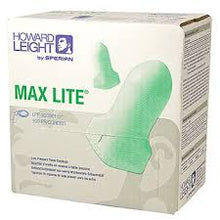 Load image into Gallery viewer, Max Lite Low Pressure Foam Earplugs Corded 100 pair / box