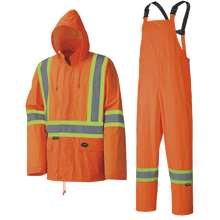 Load image into Gallery viewer, Poly/PVC Lightweight Safety Rainsuit (Various Colors)