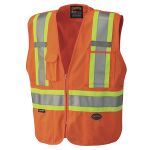 Pioneer Hi-Viz Safety Tear-Away Mesh Back Vest (Various Colors)