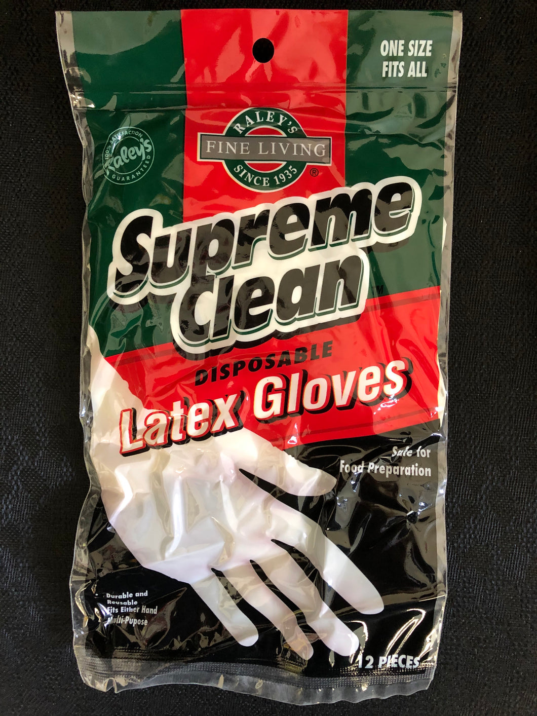 Supreme Clean Latex Gloves 12pk