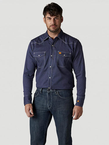 Men’s Wrangler 20X FR Snap Shirt Navy